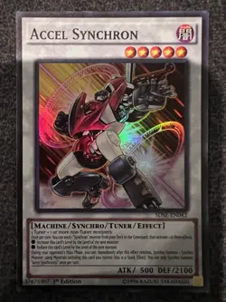 Yugioh Accel Synchron SDSE-EN042 Super Rare 1st Edition NM - Image 1