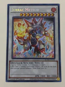 Yugioh - Jurrac Astero Meteor Giganoto Velphito - 1st Edition NM - Free Holo - Image 2