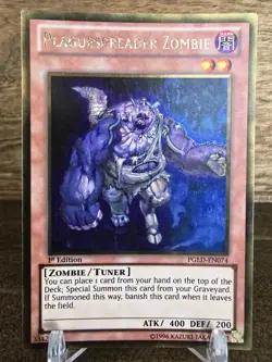 Yugioh! Card Plaguespreader Zombie PGLD-EN074 Premium Gold 1st Edition LP - Image 1