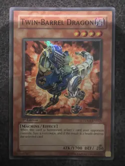 Yugioh Twin-Barrel Dragon TDGS-EN029 Super Rare 1st Edition NM - Image 1