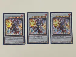 Yugioh - Jurrac Meteor x 3 - 1st Edition Secret Rare NM - Free Holo Card - Image 1
