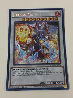 Yugioh - Jurrac Meteor x 3 - 1st Edition Secret Rare NM - Free Holo Card - Image 3