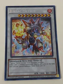 Yugioh - Jurrac Meteor x 3 - 1st Edition Secret Rare NM - Free Holo Card - Image 4