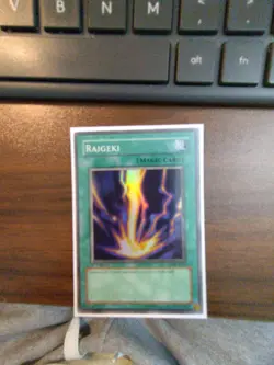 Raigeki - Super Rare 1st Edition LOB-E042 - YuGiOh LP - Image 1