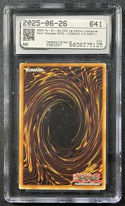 ELEMENTAL HERO TEMPEST CGC 6.5 2005 YU-GI-OH! ITALIAN 1ST EDITION #EEN-IT034 - Image 2