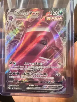 Pokemon Fusion Strike Gengar VMAX MINT Condition TCG Card PSA 10 Possible NM - Image 1