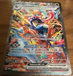 Greninja ex 214/167 SIR Twilight Masquerade Holo Pokemon Card -Super Rare! - Image 3