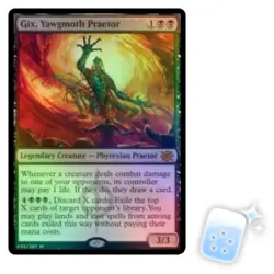 FOIL GIX, YAWGMOTH PRAETOR The Brothers' War BRO Magic MTG MINT CARD - Image 1