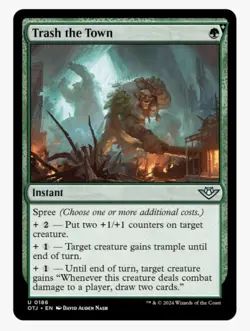 Trash the Town | Outlaws of Thunder Junction OTJ | MTG | EDH Card Draw | NEW NM+ - Image 1