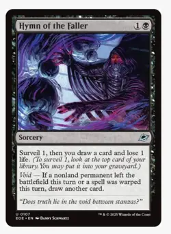 Hymn of the Faller | Edge of Eternities EOE | MTG New 2025 | Card Draw | NM+ - Image 1
