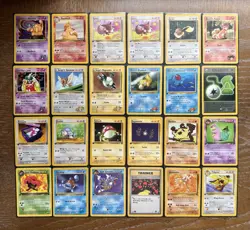 Vintage Pokemon Card Lot WOTC First Edition Eevee Squirtle 24 Cards LP - Image 1