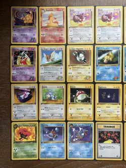 Vintage Pokemon Card Lot WOTC First Edition Eevee Squirtle 24 Cards LP - Image 2