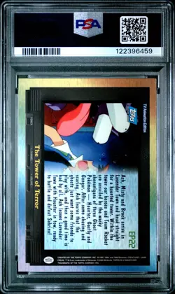 2000 TOPPS POKEMON TV ANIMATION SER 2 EPISODE CARDS THE TOWER OF TERROR PSA 7 - Image 2