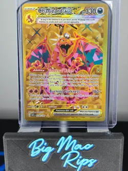 Pokemon TCG Charizard EX Holo Card Sv03: Obsidian Flames 228/197 - Image 1
