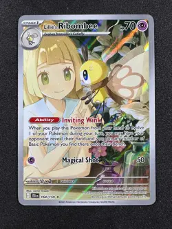 2025 Pokemon Lillie's Ribombee Card 164/159 IR Journey Together - Image 1