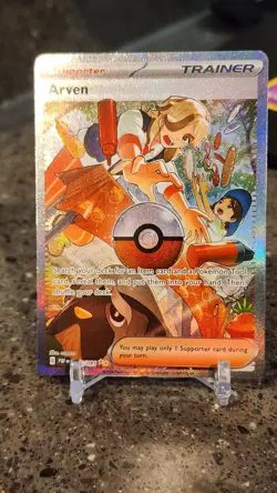 Pokemon TCG Arven 235/091 Special Illustration Rare Card SV Paldean Fates NM - Image 1