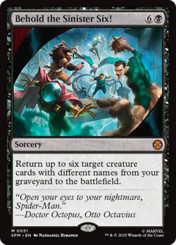 Behold the Sinister Six! #51 | Near Mint | Marvel's Spider-Man Magic MTG - Image 1