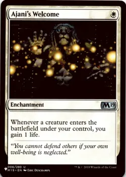 MTG Ajani's Welcome Normal NM The List Reprints Magic 006/280 - Image 1