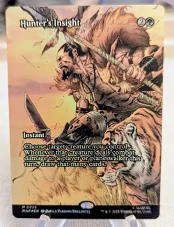 MTG - Hunter's Insight - Borderless - Marvels Spiderman -FOIL - NM M 0035 - Image 1