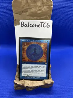 MTG Force of Negation (Foil Etched) (Retro Frame) Modern Horizons (MH1) LP - Image 1