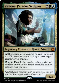 MTG Zimone, Paradox Sculptor Normal NM Foundations Magic 126 - Image 1