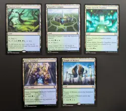 MTG Magic Set of 5 Simic Dual Lands EDH Commander Deck Staples Green Blue Mana - Image 1