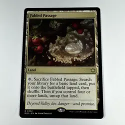 MTG - Fabled Passage - Rare Land #252 Regular Bloomburrow Magic The Gathering - Image 1
