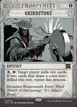 Mint/Near-Mint, English - 1 x MTG Grindstone Outlaws of Thunder Junction: Breaki - Image 1