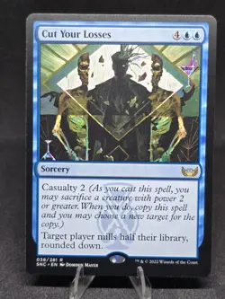 MTG Cut Your Losses 038/281 Streets of New Capenna Rare NM - Image 1