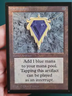 MTG Collector's Edition - Mox Sapphire - NM - Lovely - Not Tournament Legal - Image 1