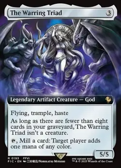 The Warring Triad - Extended Art FIC NM MTG - Image 1