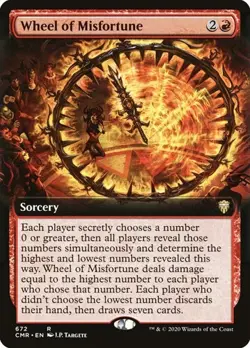 Wheel of Misfortune - Extended Art CMR NM MTG - Image 1