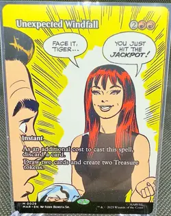 Magic The Gathering - Marvel’s Spider-man: Unexpected Windfall Borderless Mythic - Image 1
