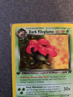 Pokemon Dark Vileplume Team Rocket 1st Edition Holo Rare 13/82 - VLP - Image 2
