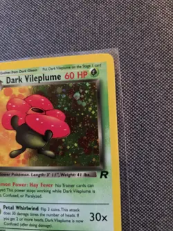 Pokemon Dark Vileplume Team Rocket 1st Edition Holo Rare 13/82 - VLP - Image 3
