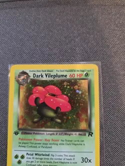 Pokemon Dark Vileplume Team Rocket 1st Edition Holo Rare 13/82 - VLP - Image 4