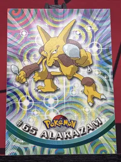Alakazam #65 1999 Topps Pokemon TV Animation Edition Series 1 Red Logo NM - Image 3