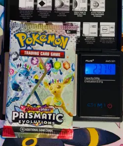 Pokemon TCG 🔥HEAVY PRISMATIC EVOLUTIONS PACK 23.7g🔥 POSSIBLE GOD/DEMI PACKUUU - Image 1
