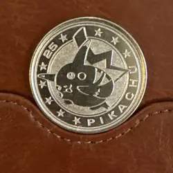 Vintage Pokemon Pikachu Metal Coin #25 2000 Nintendo Wizards TCG - Image 1