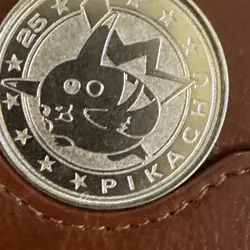 Vintage Pokemon Pikachu Metal Coin #25 2000 Nintendo Wizards TCG - Image 2