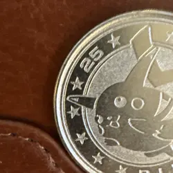 Vintage Pokemon Pikachu Metal Coin #25 2000 Nintendo Wizards TCG - Image 3