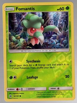 Fomantis 14/149 Reverse Holo Common Sun & Moon Pokemon TCG Near Mint - Image 1