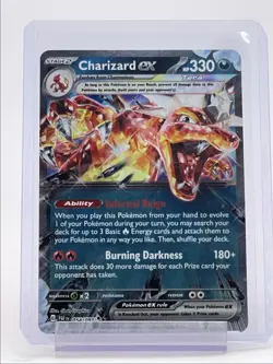 CHARIZARD EX 2024 POKEMON PALDEAN FATES DOUBLE RARE 054/091 Q1300 - Image 1