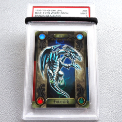 Yu-Gi-Oh PSA9 Blue Eyes White Dragon No.01 Holo BANDAI Sealdass Japanese PS193 - Image 1