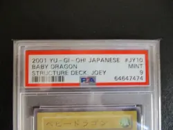 2001 YuGiOh Baby Dragon Japanese Structure Deck Joey #JY10 PSA 9 POP 2, 0 Higher - Image 2