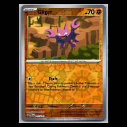 Gligar 091/182 - Reverse Holo - TCG Paradox Rift Pokemon Card - Image 1