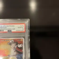 PSA 10 Red's Pikachu Sun & Moon 20th Anniversary 270/SM-P 2018 Pokemon Card r# - Image 4