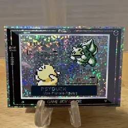 BULBASAUR VS PYSDUCK GAMEBOY COLOR - POKEMON CARD - Image 5