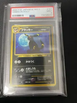 PSA 9 Umbreon Holo 2000 Japanese Neo 2 #197 Trading Card - Image 3
