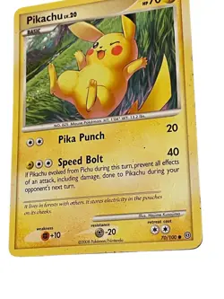 Pokemon Pikachu Lv.20 Card Stormfront 70/100 Nintendo 2008 - Image 2